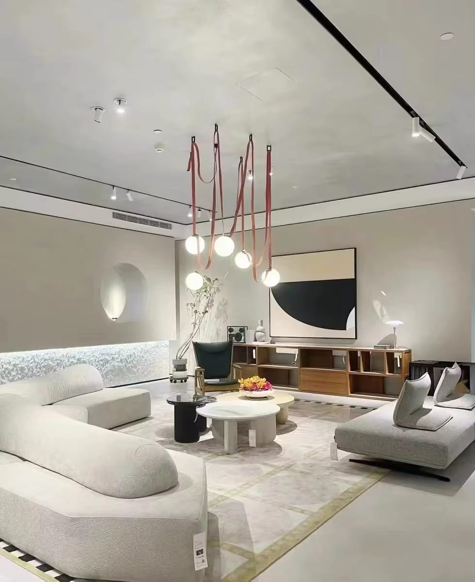 Customer photo review of WOMO Globe Leather Pendant Light-WM2311