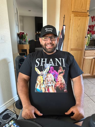 Customer photo review of CUSTOM VINTAGE TEE