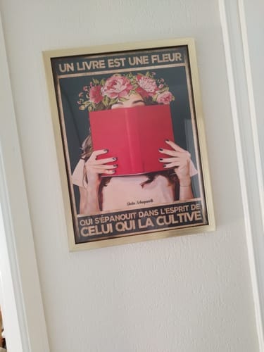 Customer photo review of Un livre est une fleur qui s'épanouit dans l'esprit de celui qui la cultive