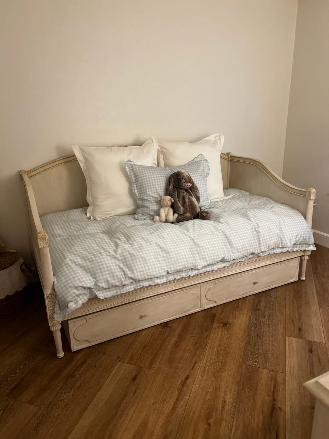 Customer photo review of Picnic Gingham Twin Set - Blue