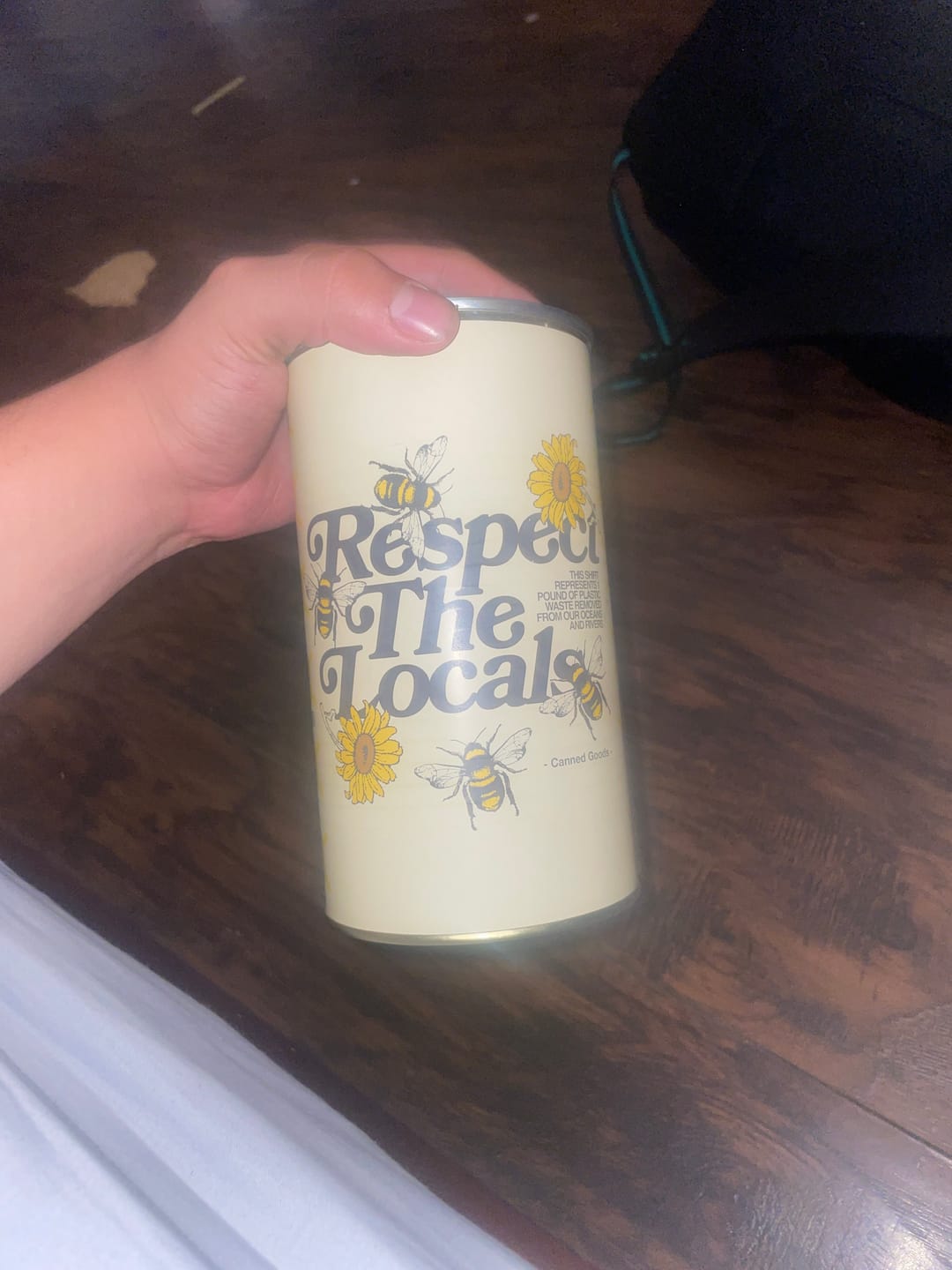 Customer photo review of Respect Your Local Bees Graphic Tee