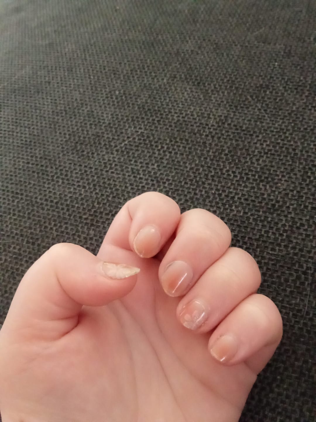 Customer photo review of Blushing Sakura DIY Semicured Gel Nail Sticker Kit (LIMITED EDITION)