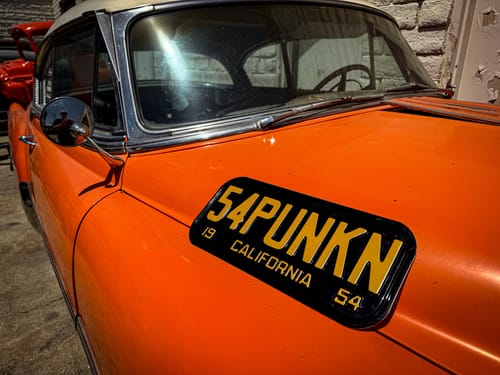 Customer photo review of 1954 CALIFORNIA LICENSE PLATE 6"x14" (351.5mm x 156.5mm)