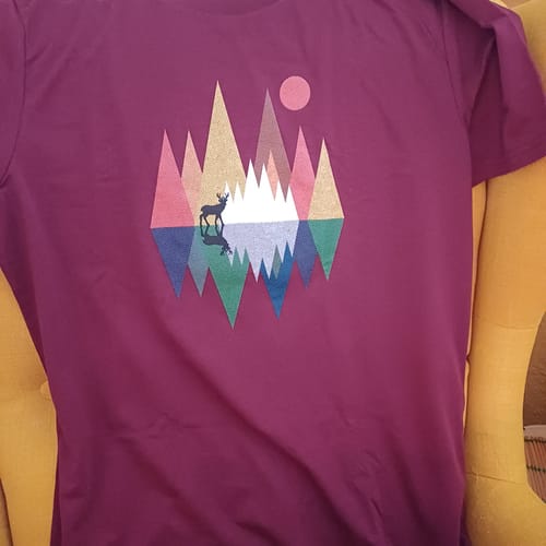 Customer photo review of HIRSCH IM WALD GEOMETRISCH - Bio Herren Shirt