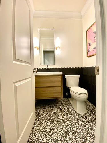 Customer photo review of Saggia Floating Vanity (24"-84")