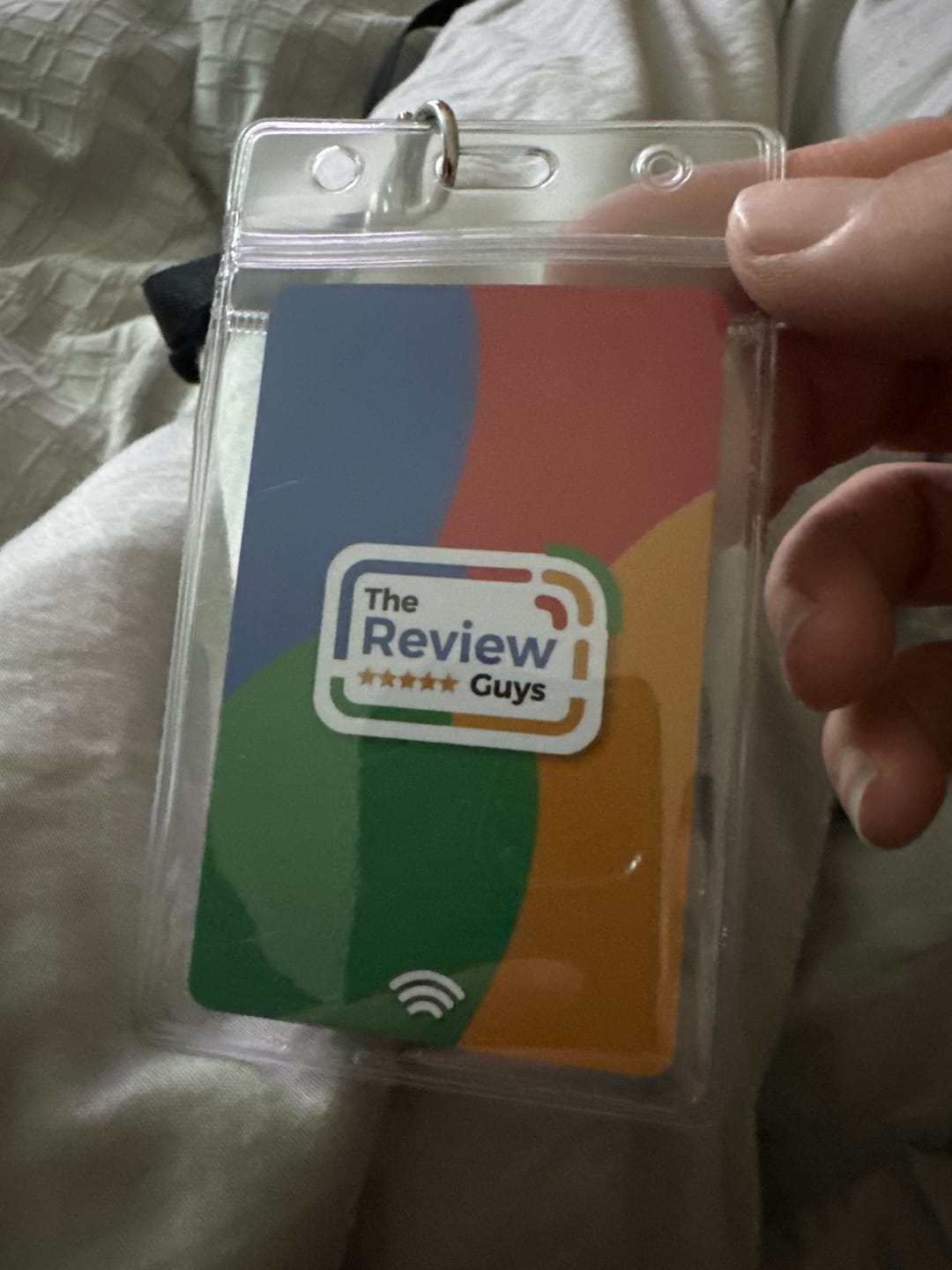 Customer photo review of Google Review NFC Card + QR Code