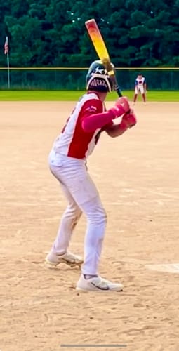 Customer photo review of Jax Model One Batting Gloves | Pink | Strap Cuff