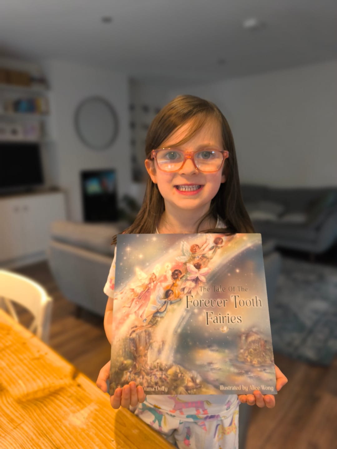 Customer photo review of My Forever Tooth Fairy Gift Set - Includes Storybook, Tooth Fairy Doll, Tooth Tote & Light Up Dis'Play' Case
