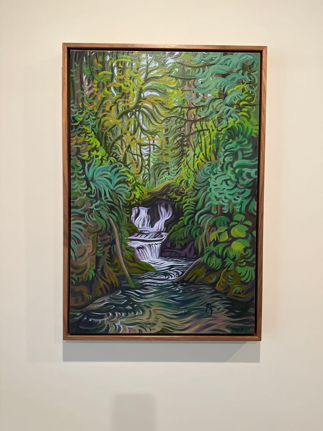 Customer photo review of Gentle Whispers 30" x 20" Olympic National Park Waterfall