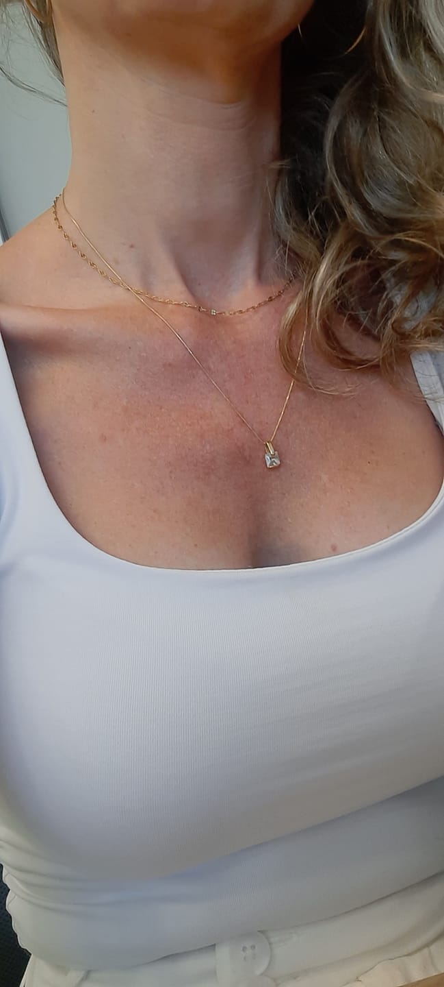 Customer photo review of Dainty Necklace