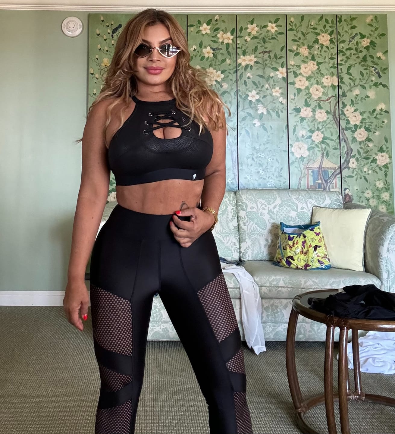 Customer photo review of Leggings Bona Mafia Total Black