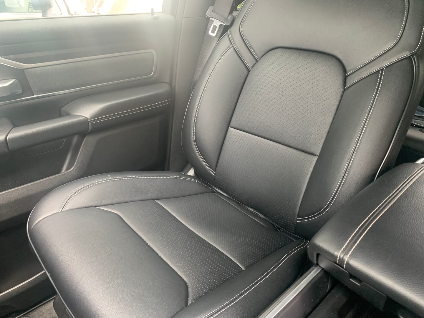 Customer photo review of 2019+ Dodge Ram Crew Cab Premium Custom Leather Seat Covers