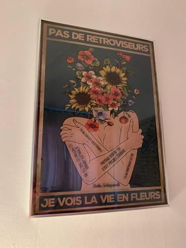Customer photo review of Pas de rétroviseurs, je vois la vie en fleurs