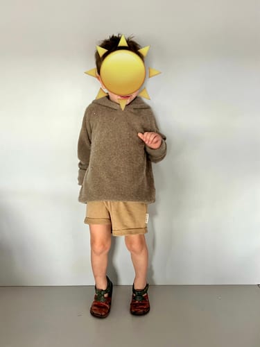 Customer photo review of Upcycling Merino Shorts Braun