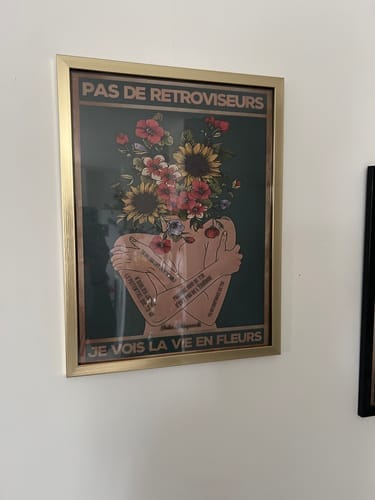 Customer photo review of Pas de rétroviseurs, je vois la vie en fleurs