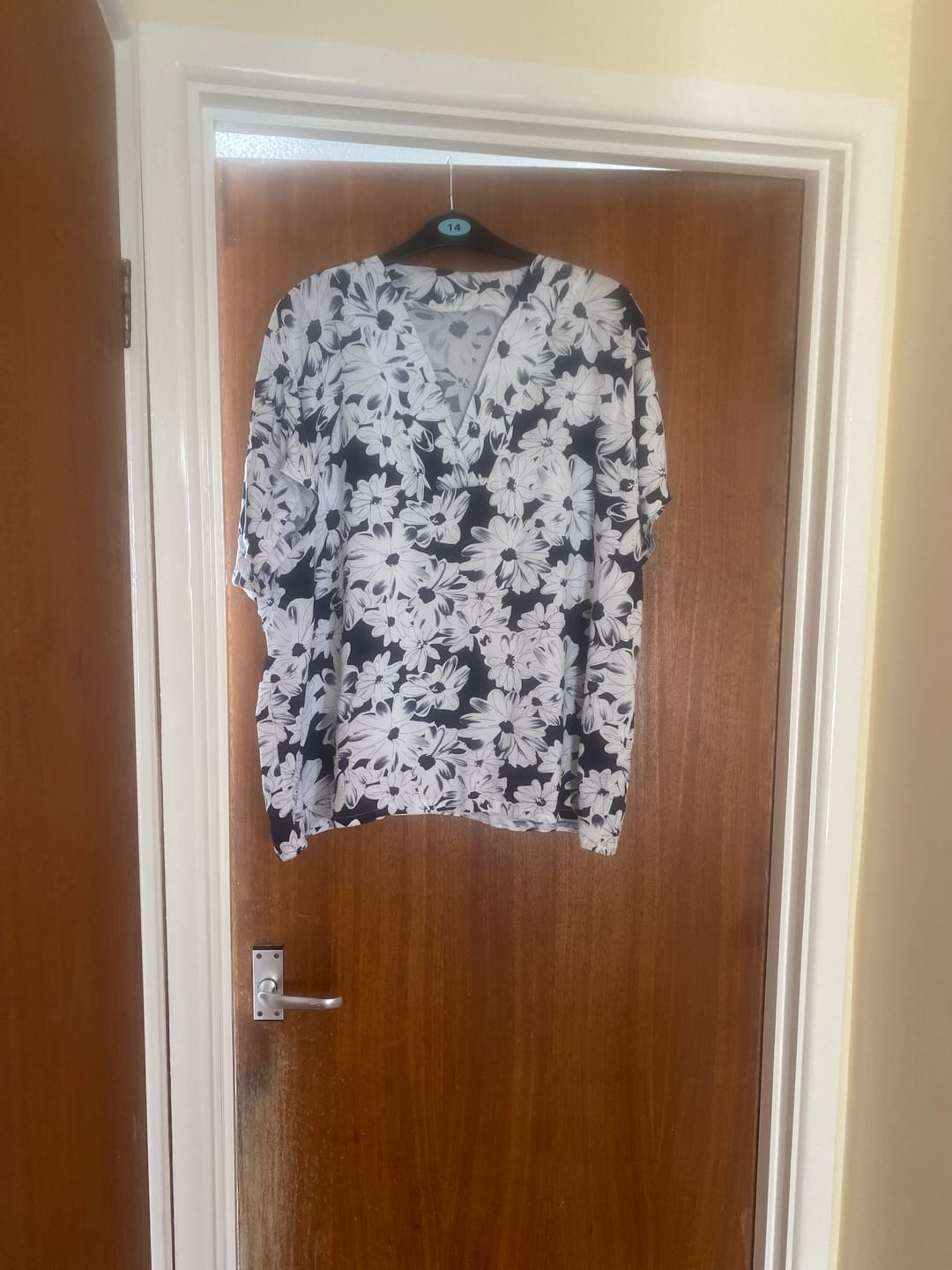 Customer photo review of Doodled Flowers Viscose Challis Fabric