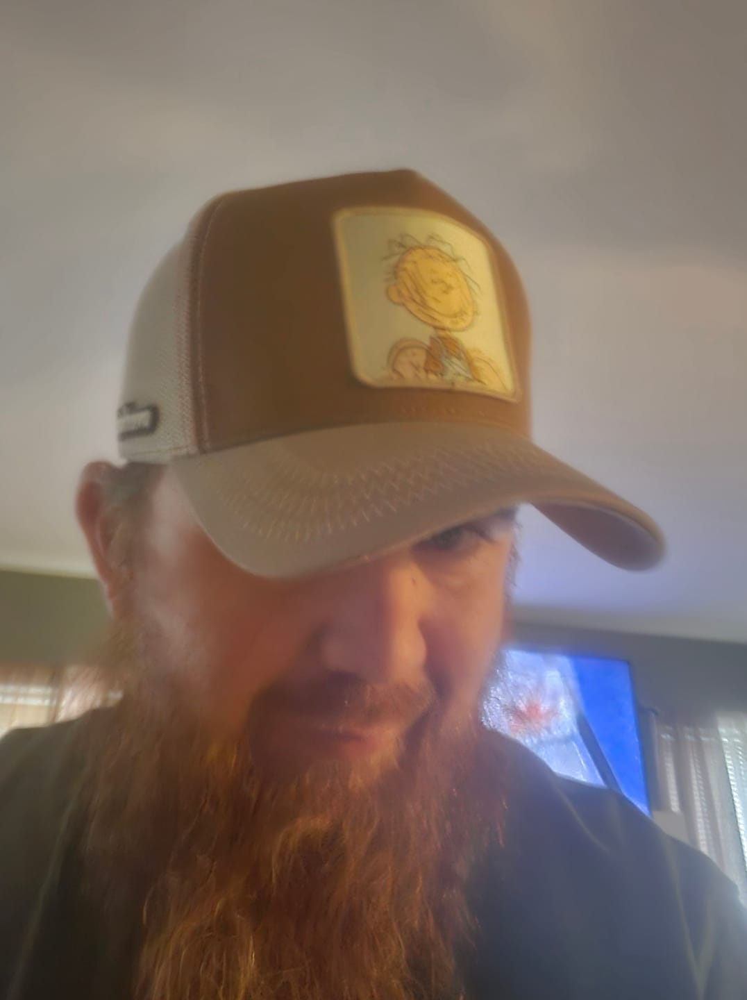 Customer photo review of OVERLORD X Peanuts: Pigpen Trucker Cap