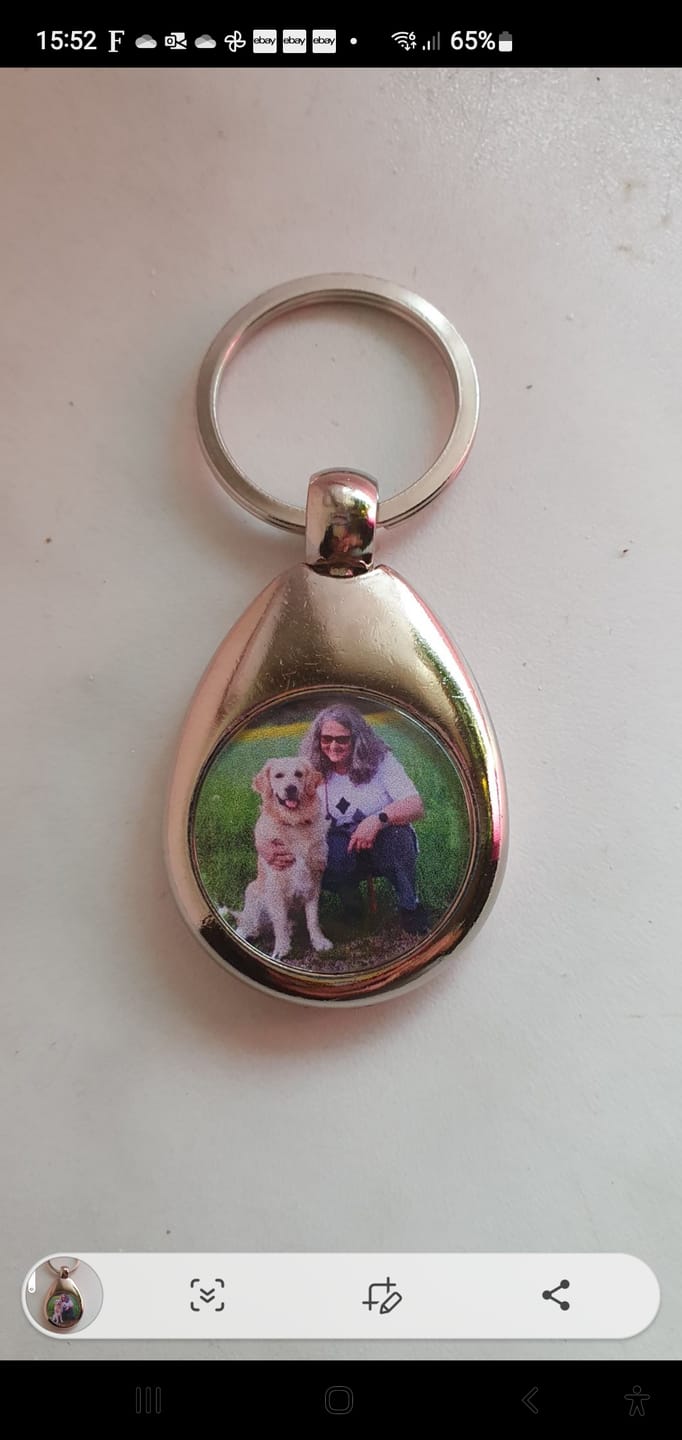 Customer photo review of Schlüsselanhänger mit Hundefoto Angebot