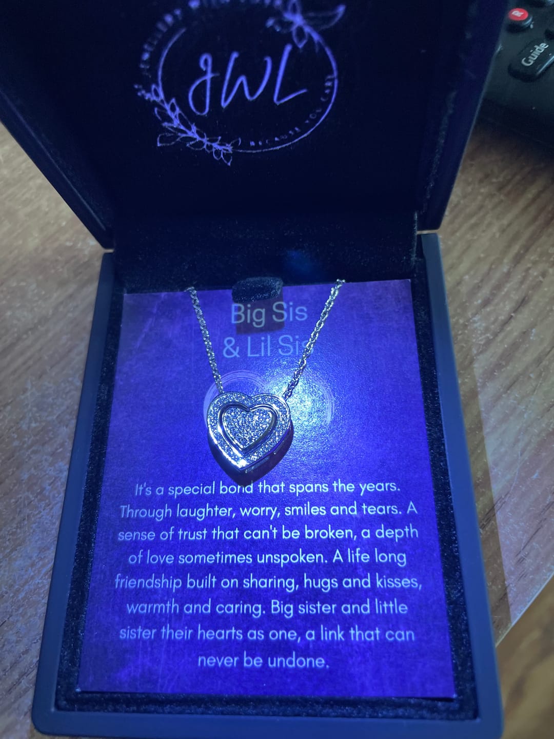 Customer photo review of Big Sis & Lil Sis 3 in 1 Trinity Heart Necklace - Sister6
