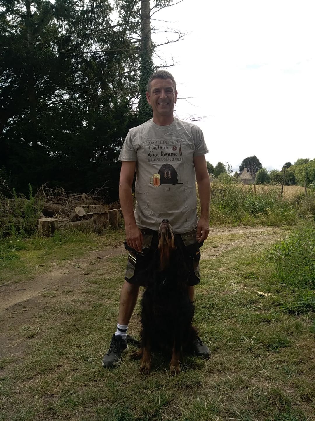 Customer photo review of Bière et Wouaf - T-Shirt personnalisé