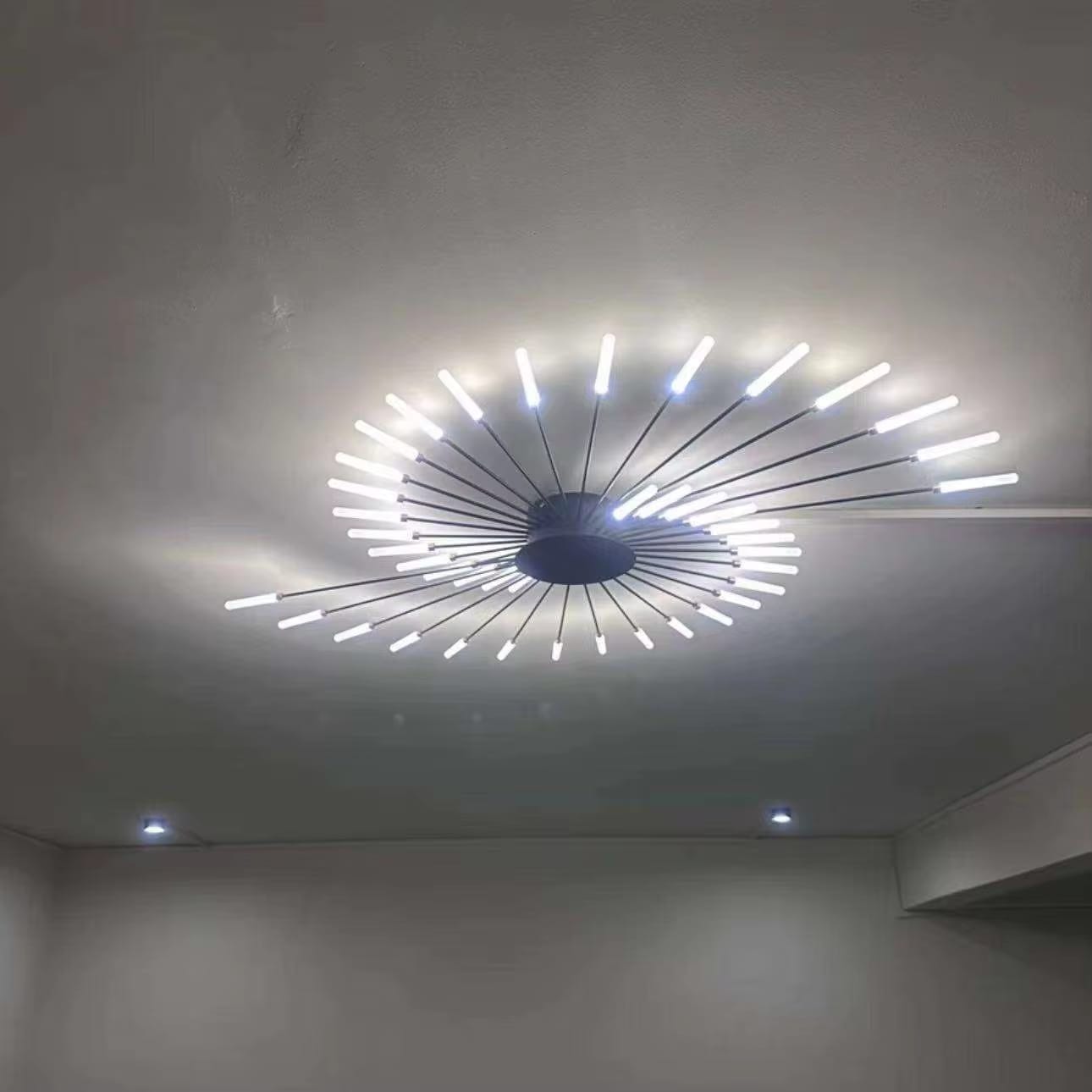 Customer photo review of WOMO Firework Starburst Flush Mount Ceiling Light-WM1000