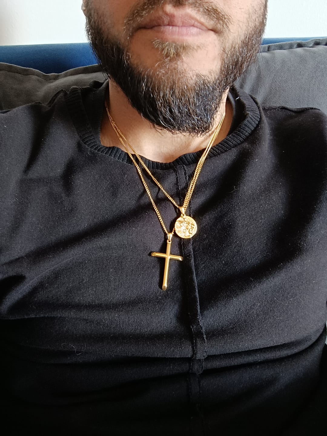 Customer photo review of Collar Eternity SS316L Elect. Oro 18k