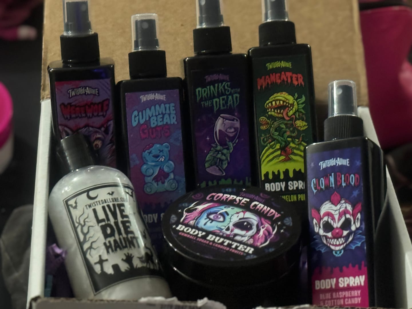 Customer photo review of Clown Blood Body Spray