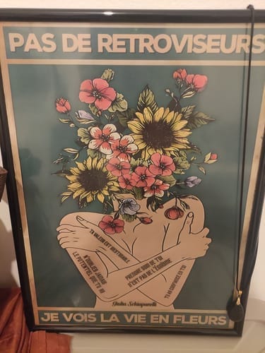 Customer photo review of Pas de rétroviseurs, je vois la vie en fleurs