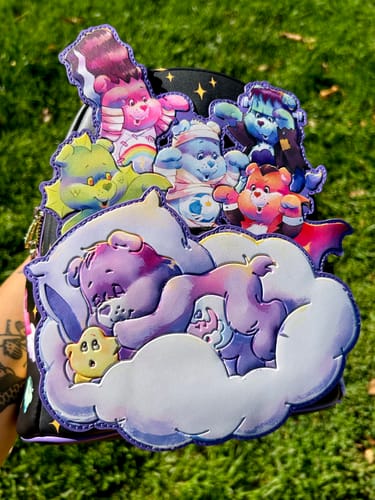 Customer photo review of Loungefly Care Bears x Universal Monsters Scary Dreams Mini Backpack
