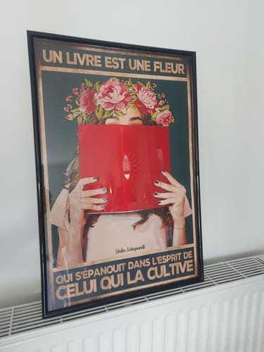 Customer photo review of Un livre est une fleur qui s'épanouit dans l'esprit de celui qui la cultive