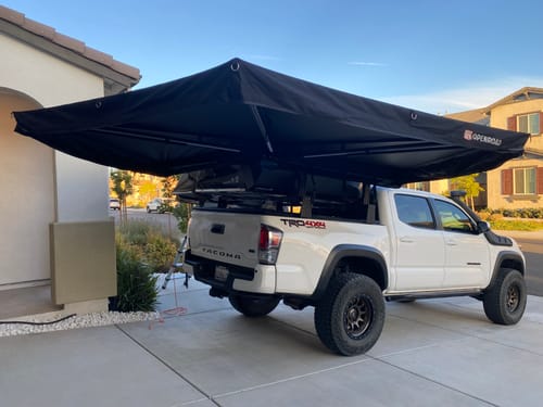 Customer photo review of OPENROAD  270 Free Standing Awning for Camping
