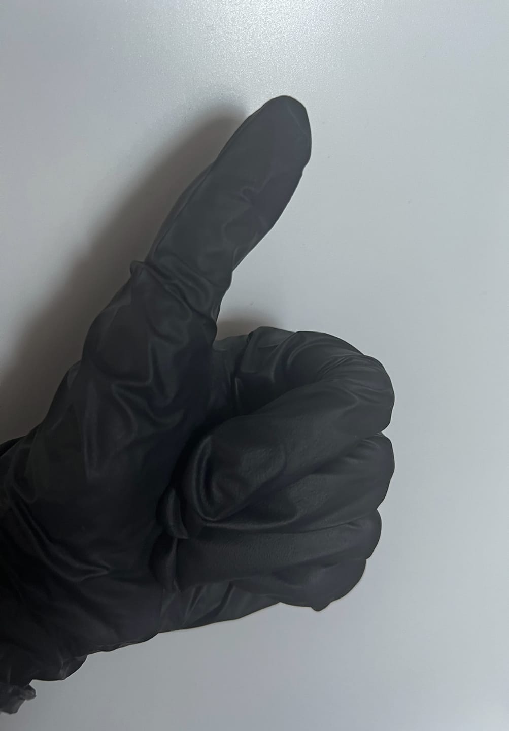 Customer photo review of TouchFlex Nitrile Powder-Free Examination Gloves (5mil) (Black) (Medical)