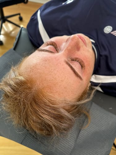 Customer photo review of Tatsup Premium Black Dental Bibs