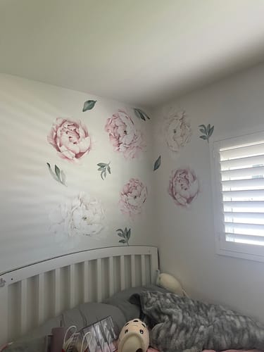 Customer photo review of Peony Wallstickers