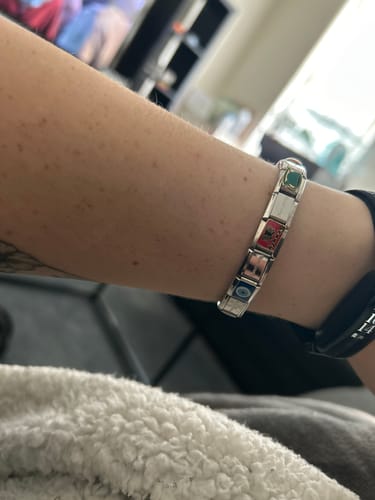 Customer photo review of Original Italian Charm Bracelet
