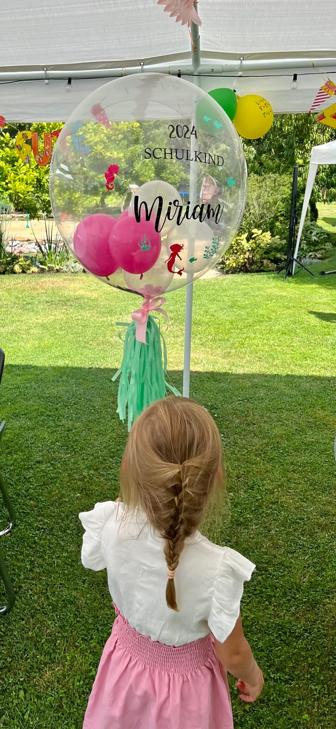 Customer photo review of Schulkind Meerjungfrau Designer Ballon