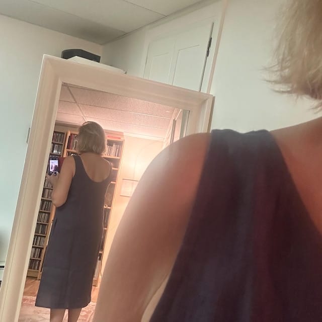 Customer photo review of Slip Natural Linen Dress