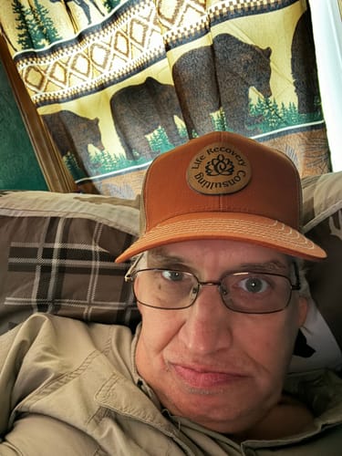 Customer photo review of [6 Pack] 112 Style Leather Patch Trucker Hat