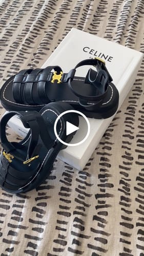 Customer video review of LYMPIA GLADIATOR SANDAL IN CALFSKIN BLACK