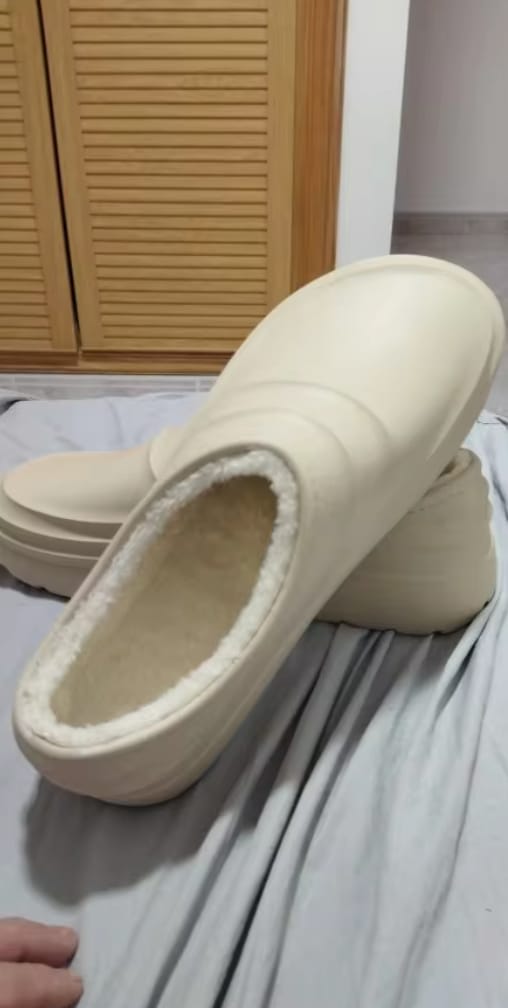 Customer photo review of Torrey Fuzzy - Healthy & Non-Slip Comfort Clogs