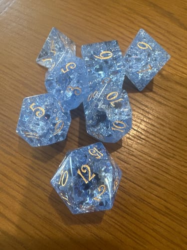 Customer photo review of Mystery Dice Blind Bags!
