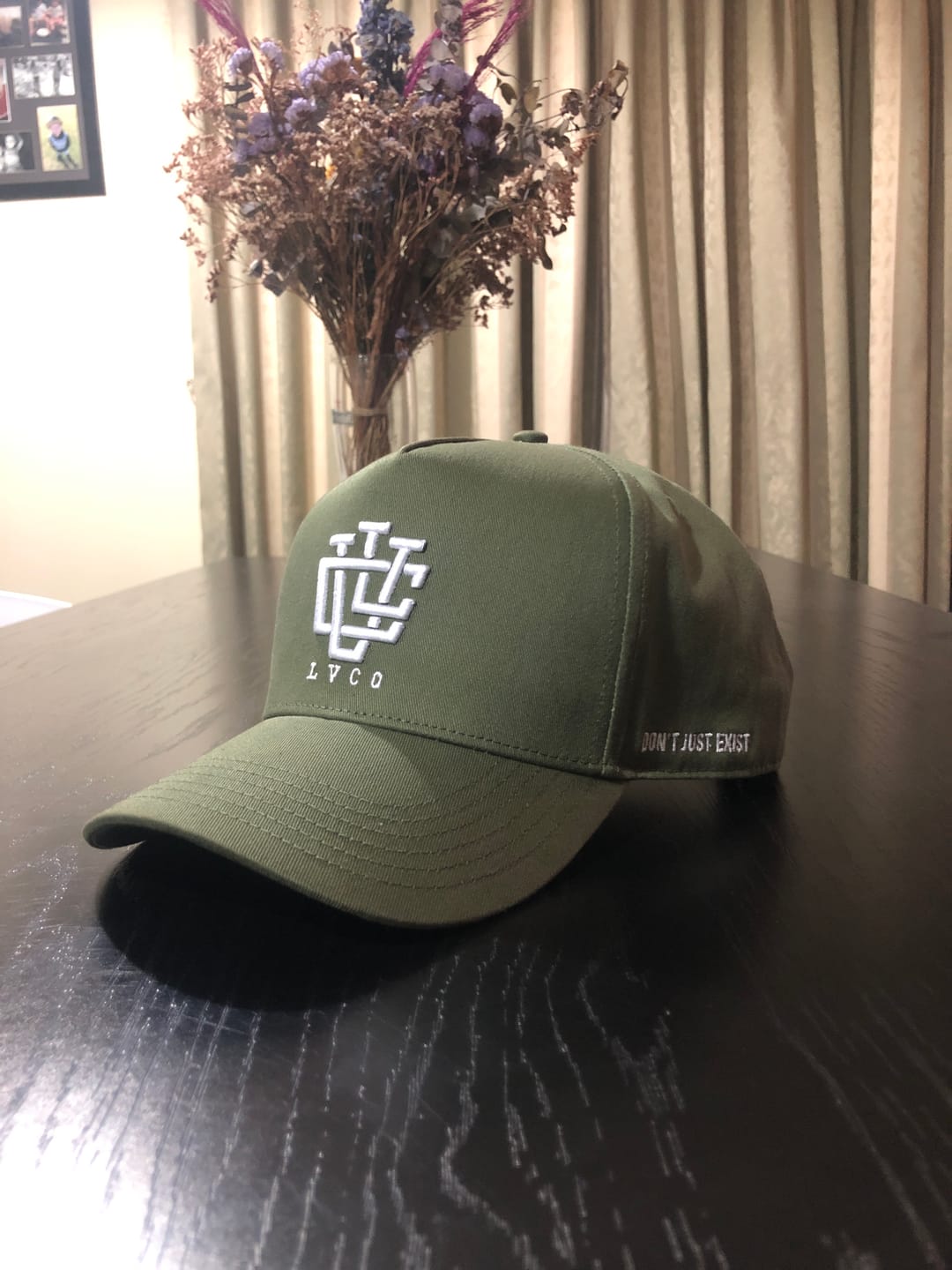 Customer photo review of LVCO "Khaki Green/White" A-Frame Snapback