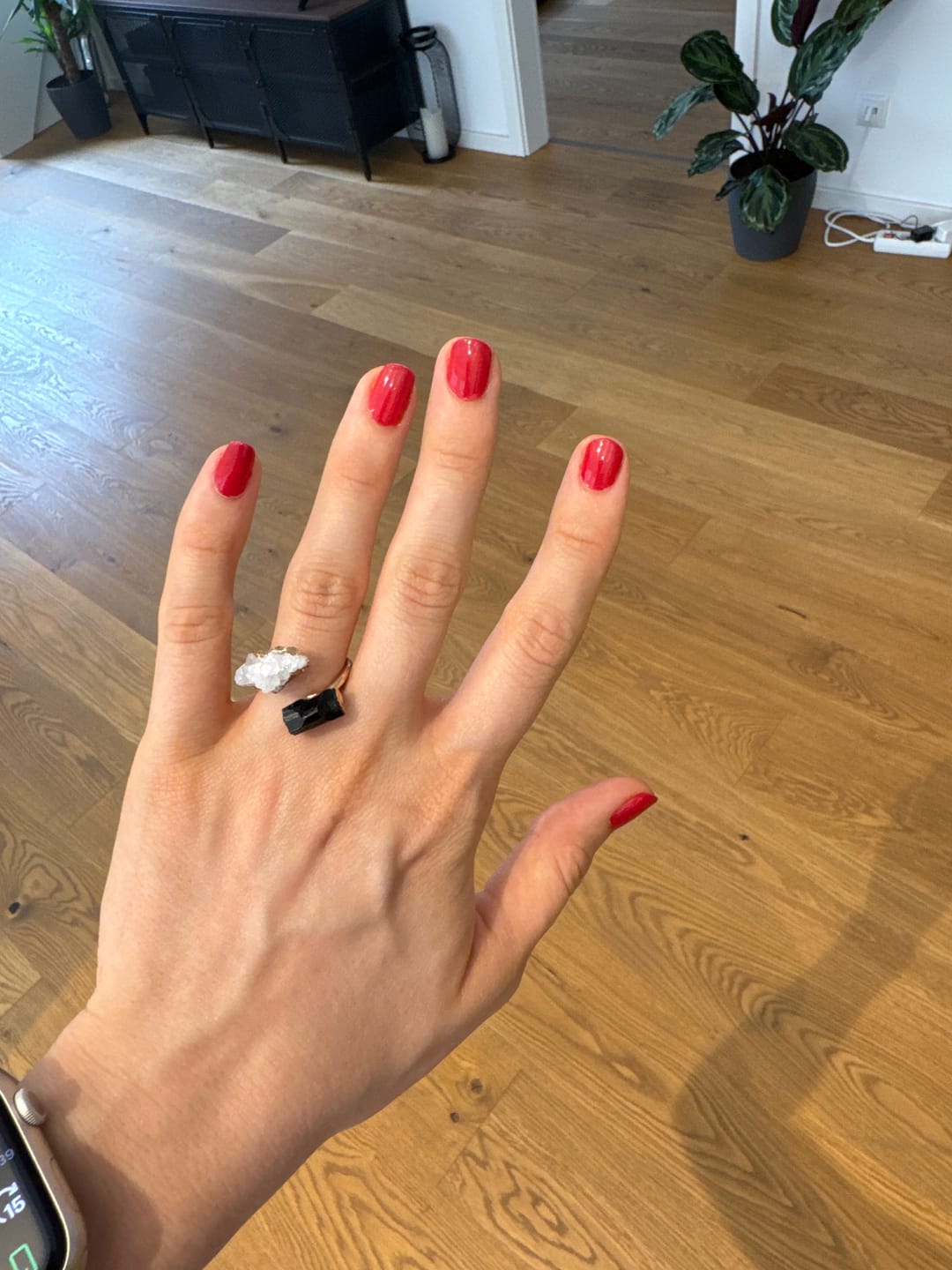 Customer photo review of TURMALIN & BERGKRISTALL Ring - Starker Schutz