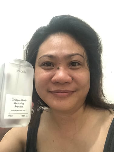 Customer photo review of Bad Skin™ Korean Collagen Bomb Hydrating Ampoule