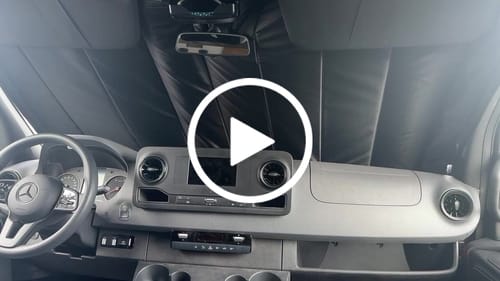 Customer video review of Sprinter 1994-2006 - Front Door Shades (set)