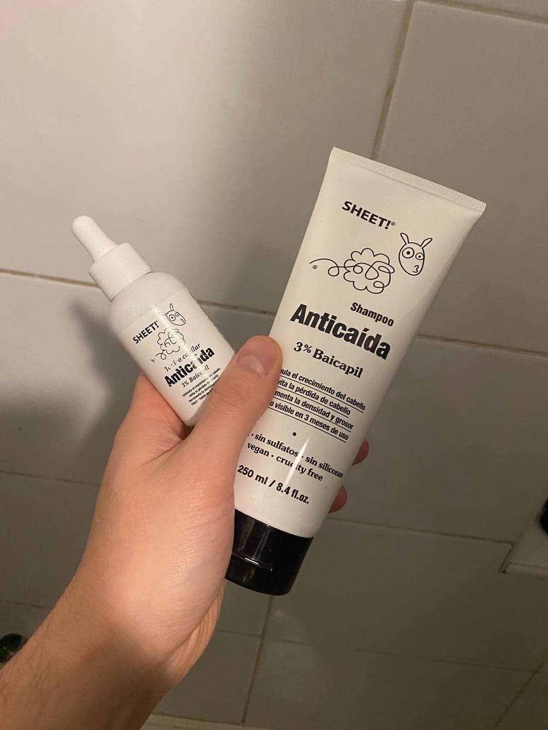 Customer photo review of Tratamiento anticaída 1 mes + Biotina