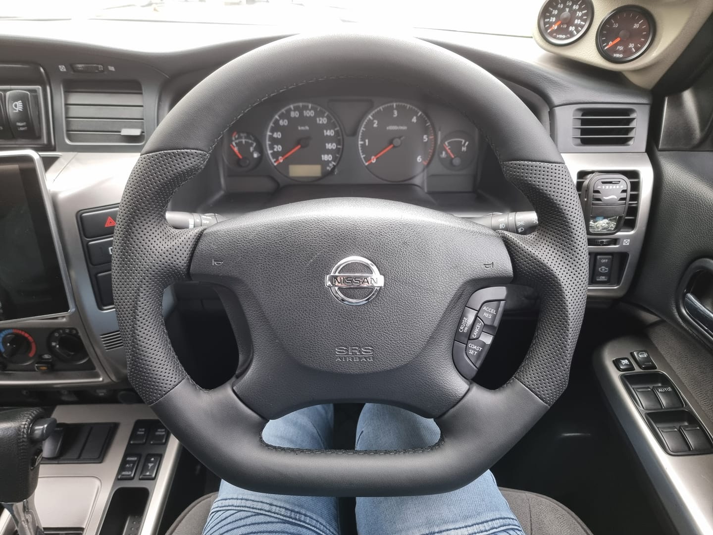 Customer photo review of NISSAN PATROL GU Y61 PREMIUM STEERING WHEEL - FULL GENUINE LEATHER