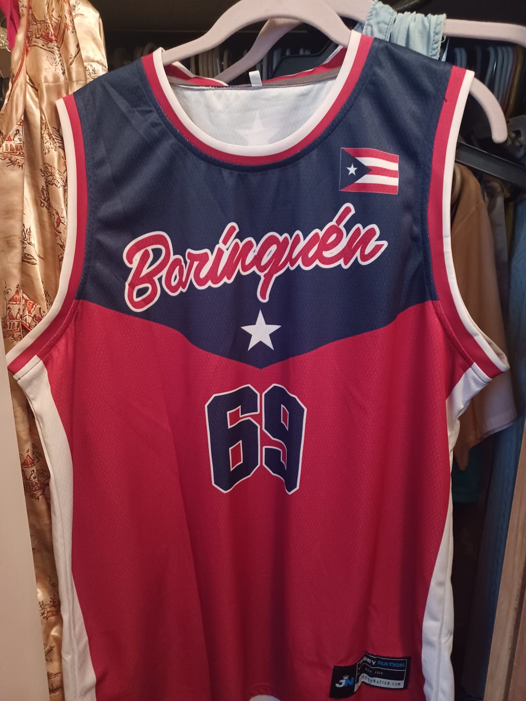 Customer photo review of Puerto Rico Custom Basketball Jersey