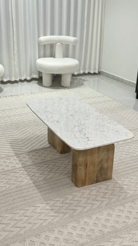 Customer photo review of Lucille Marble Coffee Table