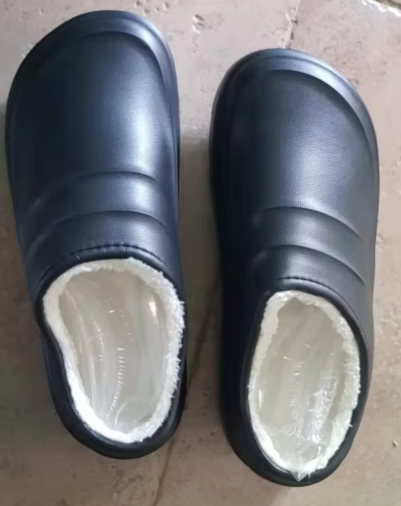 Customer photo review of Torrey Fuzzy - Healthy & Non-Slip Comfort Clogs